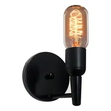 Arandela Retro Parede Md-2028 Preta Suporte Para Lâmpada Estrutura Preto 110v/220v Foto mini 1