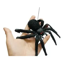 Aranha De Mentira Borracha Inseto Pegadinha Festa Halloween Cor Preto Foto mini 4