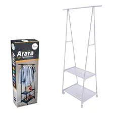 Arara Branco Para Pendurar Roupa Para Casa Ou Loja Expositor Foto mini  2