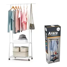 Arara Branco Para Pendurar Roupa Para Casa Ou Loja Expositor Foto mini  3