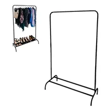 Arara Cabideiro Para Roupas Com Sapateira Slim Em Aço Maxeb Foto  mini 1