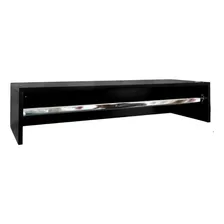 Arara De Parede Estante Cabideiro Para Roupas Mdf 90cm Preto Foto mini 4