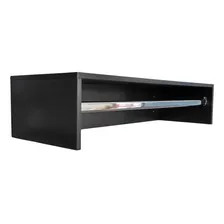 Arara De Parede Estante Cabideiro Para Roupas Mdf 90cm Preto Foto  mini 1