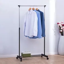 Arara De Roupas Rodinha Regulável Cabideiro Com Sapateira Foto mini 4