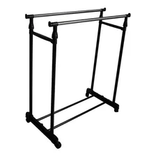 Arara Dupla De Roupa Em Aco Inox Foto  mini 1