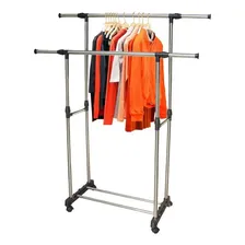 Arara Dupla Regulavel Cabideiro Sapateira Aço Inox Topen Foto mini 2