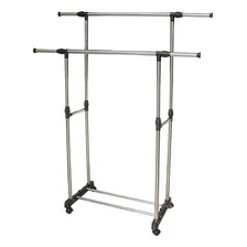Arara Dupla Regulavel Cabideiro Sapateira Aço Inox Topen Foto mini 1