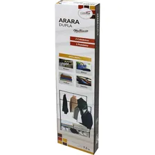 Arara Dupla Roupa Cabideiro Guarda Sapateira Prateleira Foto mini 3