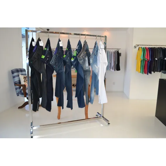Arara Inox Móvel Desmontável Luxo Para Lojas Closet 1,2 M Foto 1