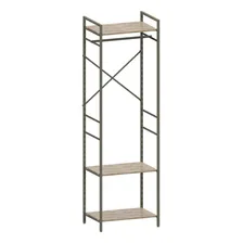 Arara Modular Dicarlo 01 Delin Para Roupas Decoração Quarto Cor Br Foto mini 1