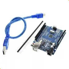 Arduino Uno R3 Atmega328 Smd + Cabo E Pinos Blutu Foto mini  2