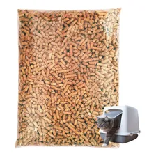 Areia Gato Granulado De Madeira Higienico Pinus Natural 10kg Foto  mini 1