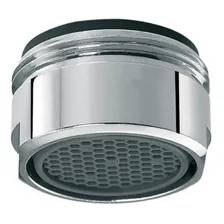 Arejador Em Metal Fixo M24 Rosca Externa Acabamento Brilhante Cor Prateado Foto mini 1