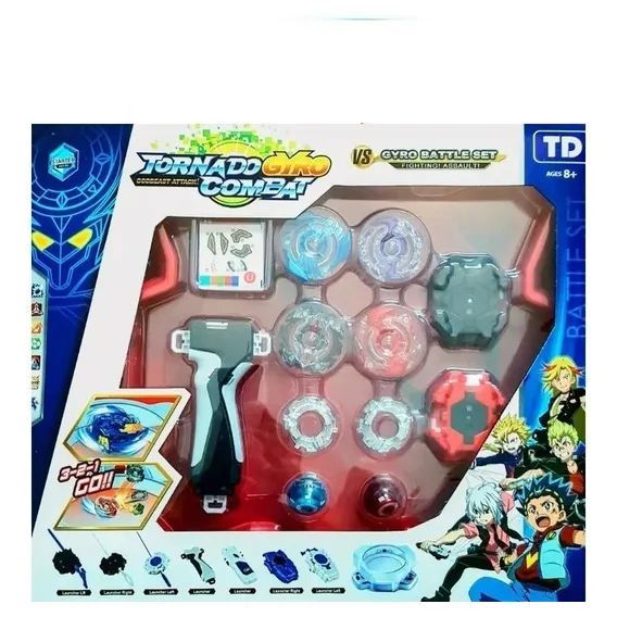 Arena Beyblade Combate 2 Beyblade 2 Lançador 4troca Foto 1