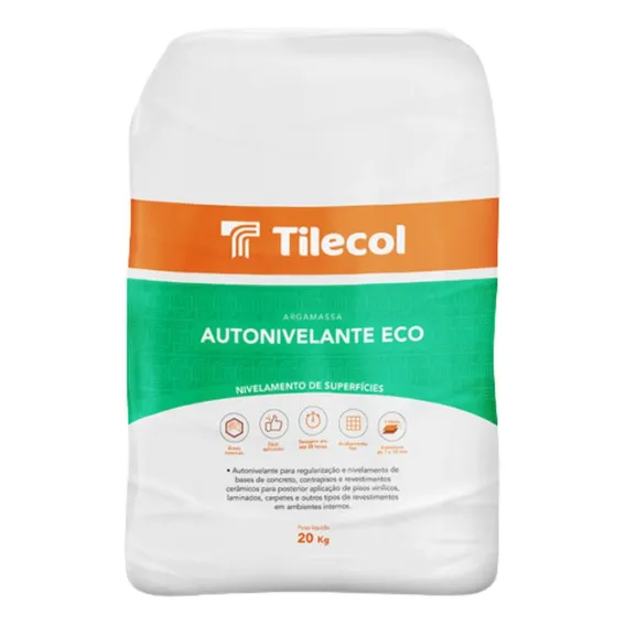 Argamassa Autonivelante Nivela Rápido Eco Tilecol 20kg Foto 1