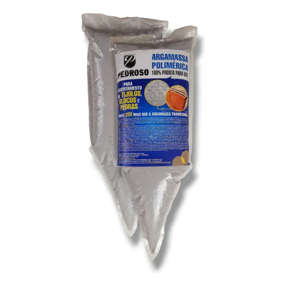 Argamassa Polimérica 3kg Cimento Pronto Cola Bloco Tijolo Foto 1