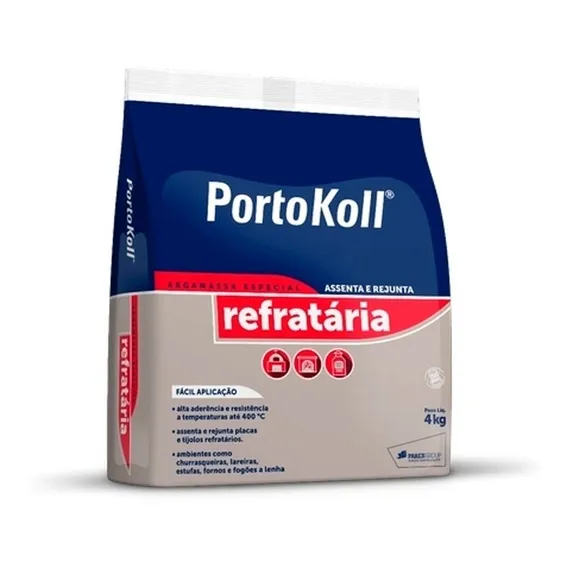 Argamassa Refrataria Portokoll - 4 Kg Foto 1