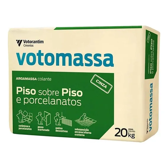 Argamassa Votomassa Porcelanato 20kg 6117813 - Votorantim Foto 1