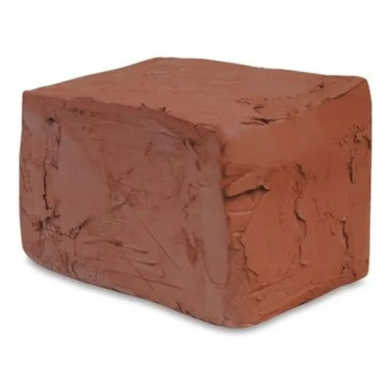 Argila Escolar Vermelha Modelar Escultura Artesanato Foto 1