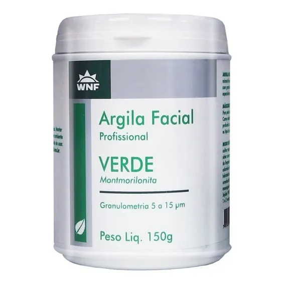Argila Facial Verde Profissional Natural Wnf 150g Foto 1