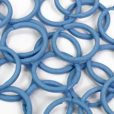Argola 35mm Italiana Reforçada Para Chaveiro Níquel 100 Pçs Cor Azul 35mm 100 Pçs Foto mini  2