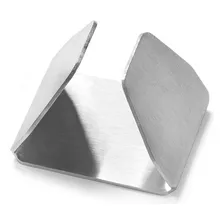 Argola Anel Para Guardanapo De Pano Inox Escovado - 8 Peças Foto mini 1