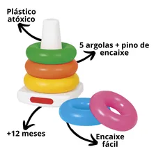 Argolas Didáticas Coloridas Educativa - Poliplac Cor UNICO Foto mini 4