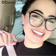 Armação De Óculos Feminina Com Haste Dourada- Estilo Gatinho Cor Leopardo Foto mini 4