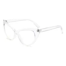 Armação Gatinho Para Óculos De Grau - Transparente Ou Preto Foto  mini 1