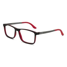Armação Mormaii M6076aeg54 Nagoia Aluminium Preto Vermelho Foto  mini 1