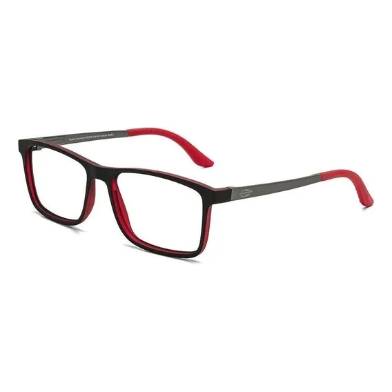 Armação Mormaii M6076aeg54 Nagoia Aluminium Preto Vermelho Foto 1