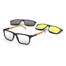 Armação Mormaii Swap 4 M6112afl55 Clip-on Preto Fosco M6112 Foto  mini 1