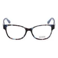 Armação Óculos Grau Guess Gu2854-s Cor Azul Tartaruga Foto mini  2