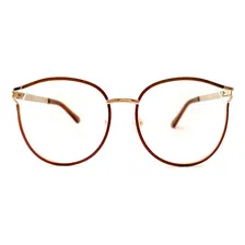 Armação Óculos Grau Premium Confortável Leve Feminino Nude Foto mini 1