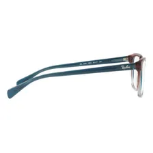 Armaçâo Oculos Grau Rb5362 5834 54 Azul Verm Transparente Foto mini 3