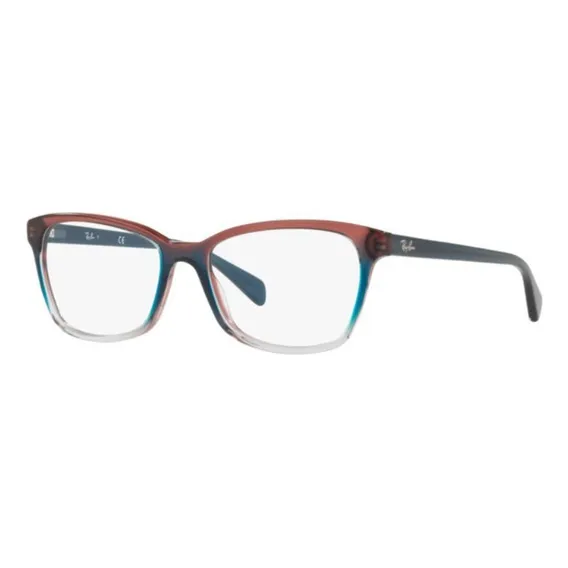 Armaçâo Oculos Grau Rb5362 5834 54 Azul Verm Transparente Foto 1