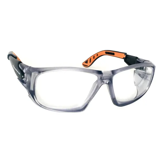 Armação Óculos Segurança Para Lentes D Grau Ótima Qualidade Cor Laranja Tamanho 54 Foto 1