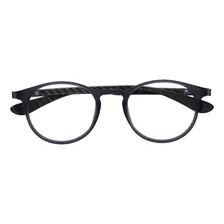 Armação Óculos De Grau Masculino Redondo 2105 Cor Cinza Foto mini 3