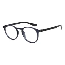 Armação Óculos De Grau Masculino Redondo 2105 Cor Cinza Foto mini 1