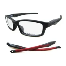 Armação Óculos Grau Crosslink Preto + Haste Removivel Extra Cor Vermelho Foto mini 1