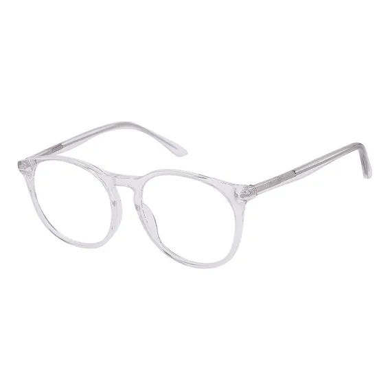 Armação Óculos Grau Masculino Redondo Retrô Izaker 2104 Cor Transparente Foto 1