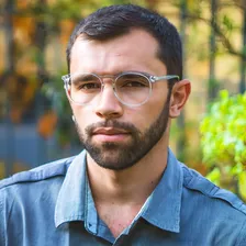 Armação Óculos Grau Masculino Redondo Retrô Izaker 2104 Cor Transparente Foto mini 3