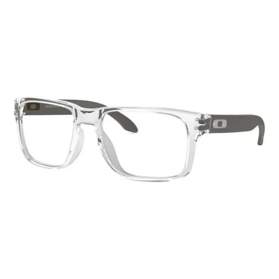 Armação Oculos Grau Oakley Holbrook Transparente Cinza Foto 1