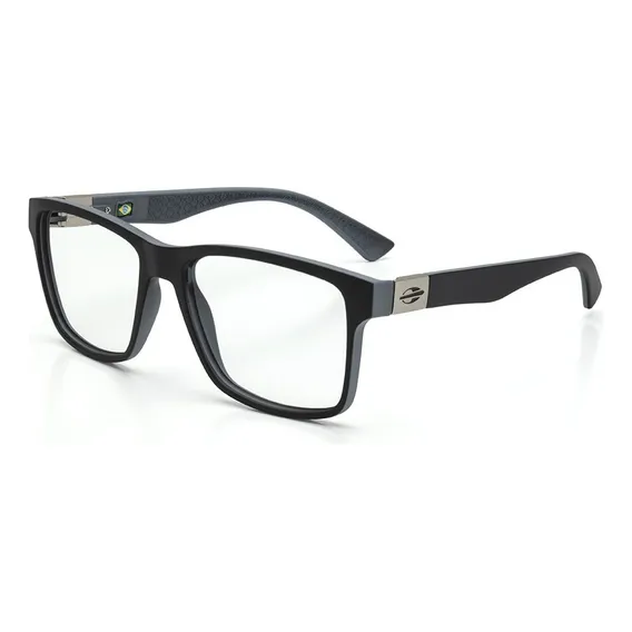 Armação Óculos Mormaii Moscou M6070aga55 Masculino Quadrado Cor Preto Foto 1