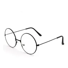 Armação Óculos Redondo - Lente Sem Grau - Unisex Cor Preto Foto mini 3