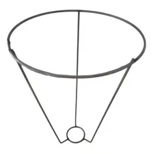 Armação P/lâmpada De Cúpula Abajur 23x15 Macrame Cor Branco 6685 Foto mini 1