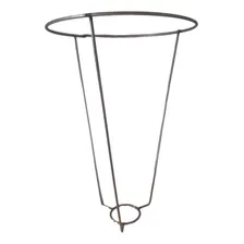Armação P/lâmpada De Cúpula Abajur 23x15 Macrame Cor Branco 6685 Foto mini 3