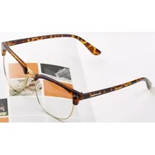 Armação Vintage De Acetato E Metal Para Óculos De Grau Cor Leopardo Tamanho Único Foto mini 3