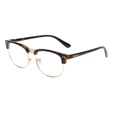 Armação Vintage De Acetato E Metal Para Óculos De Grau Cor Leopardo Tamanho Único Foto mini 1