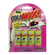 Armadilha Fita Pega Cola Mosca Insetos Voadores 4 Rolos Foto mini 2